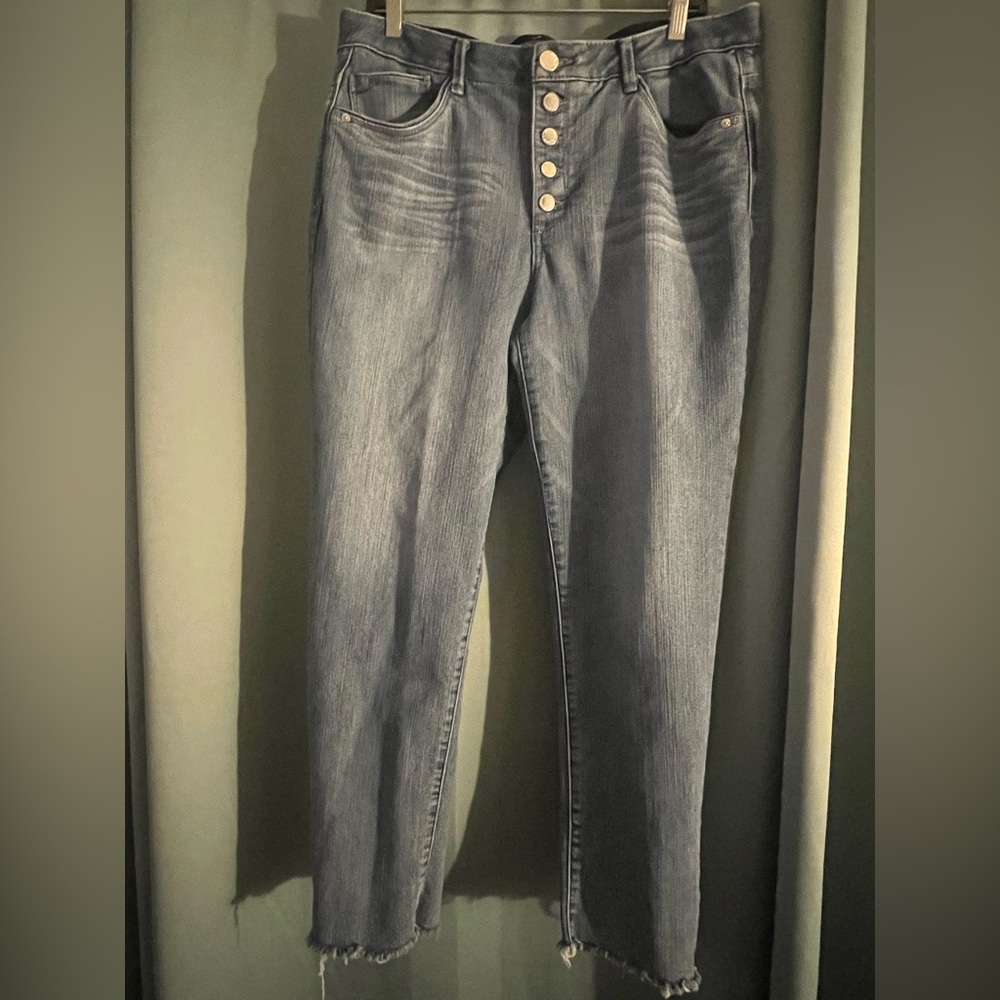 Wit & Wisdom Women's High-Rise Skinny Jeans with Button Fly 14